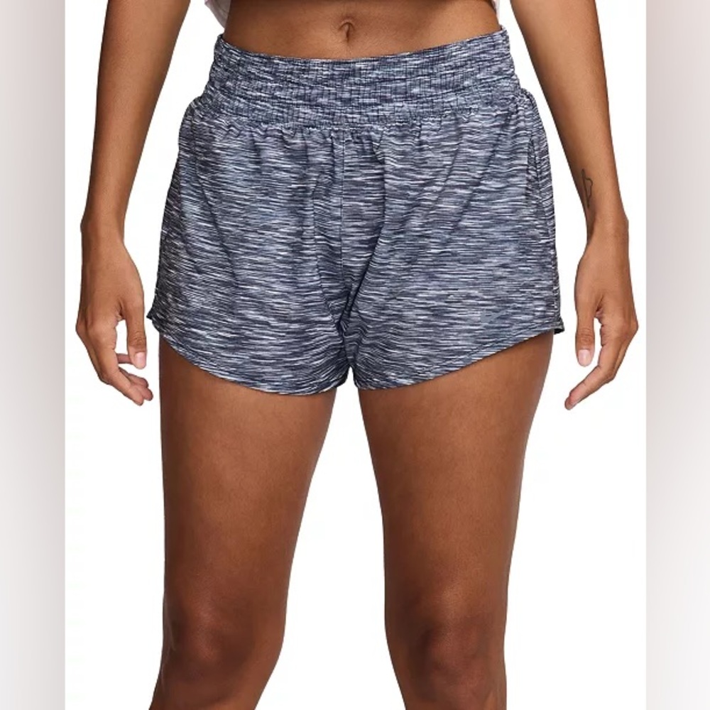 NIKE Women's One Dri-FIT Mid Rise brief-lined printed shorts Small NWT